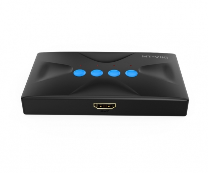 4进1出手动4K HD KVM切换器（TYK-401HS）